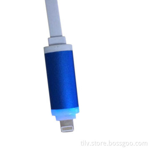 Metal Alloy LED Light Indicator USB Cable for iPhone 5